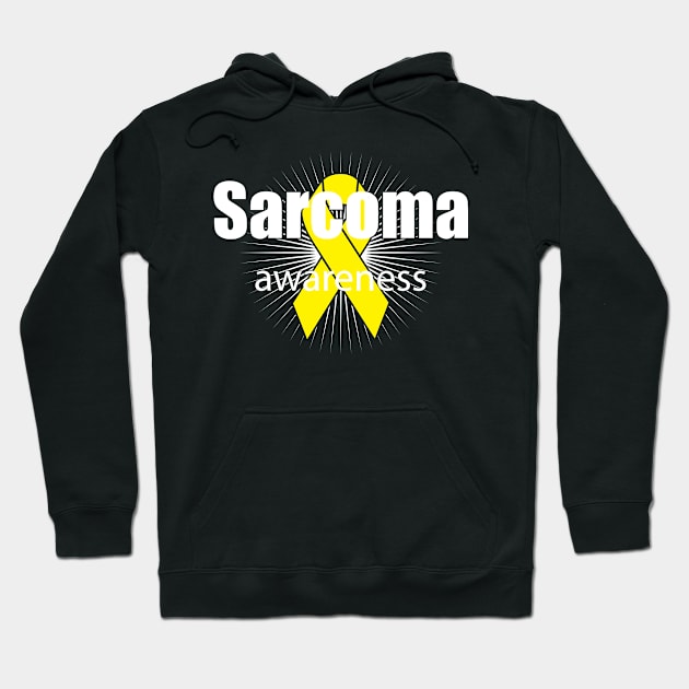 Yellow for Sarcoma Awareness Hoodie by BarbC